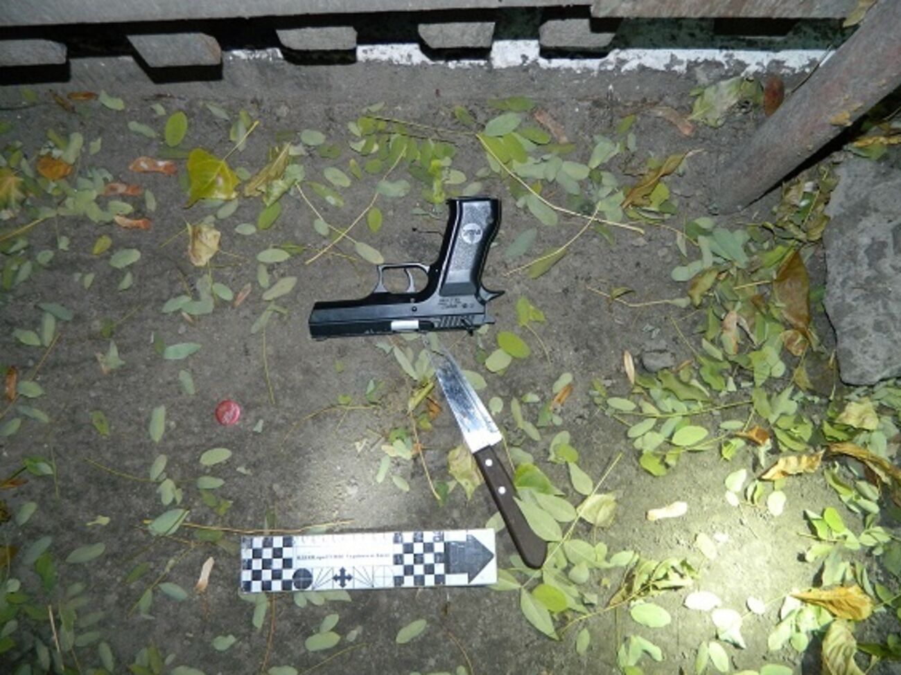 Мужчина размахивал пистолетом и стрелял из него