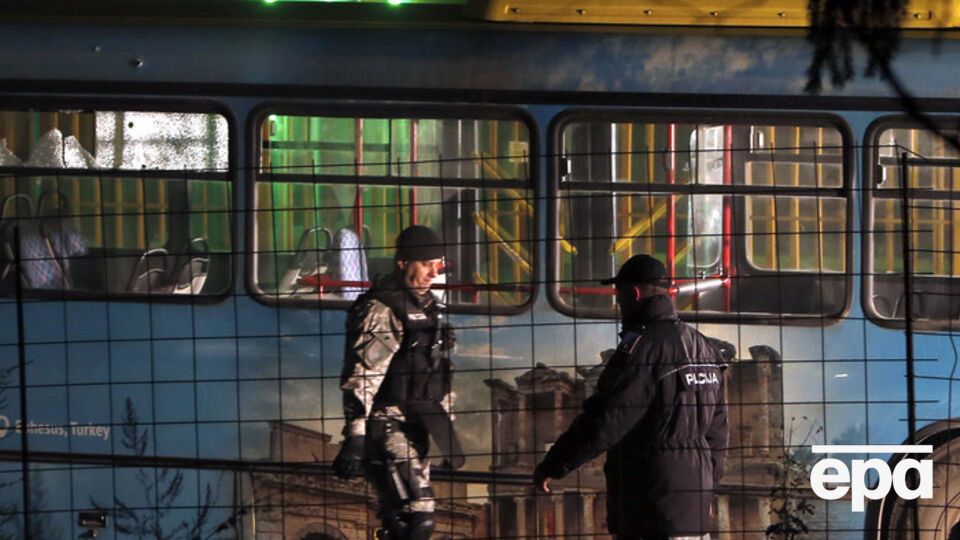 Расстрелянный автобус в Райловаце