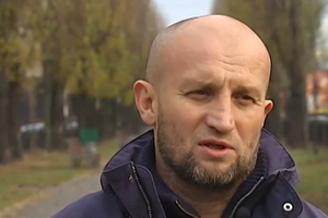 Активист Майдана Кравчук: Я предложил Добкину поговорить по-мужски на улице, но он спрятался за охраной. Видео