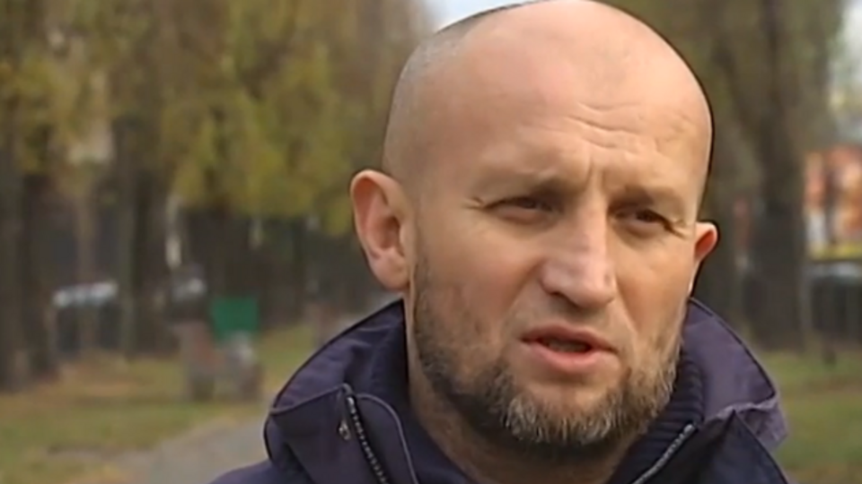 Активист Майдана Кравчук: Я предложил Добкину поговорить по-мужски на улице, но он спрятался за охраной. Видео