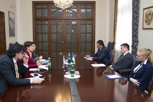 Глава МИД Украины провел встречу с верховным комиссаром ОБСЕ по делам нацменьшинств Астрид Торс