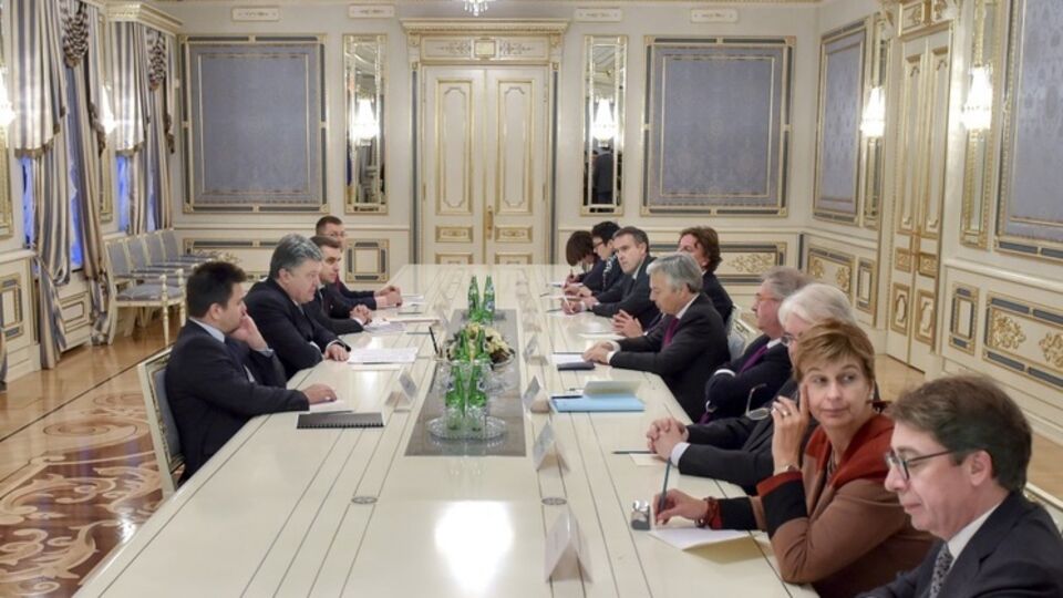 Президент Украины провел встречу с главами МИД Бельгии, Люксембурга и Нидерландов