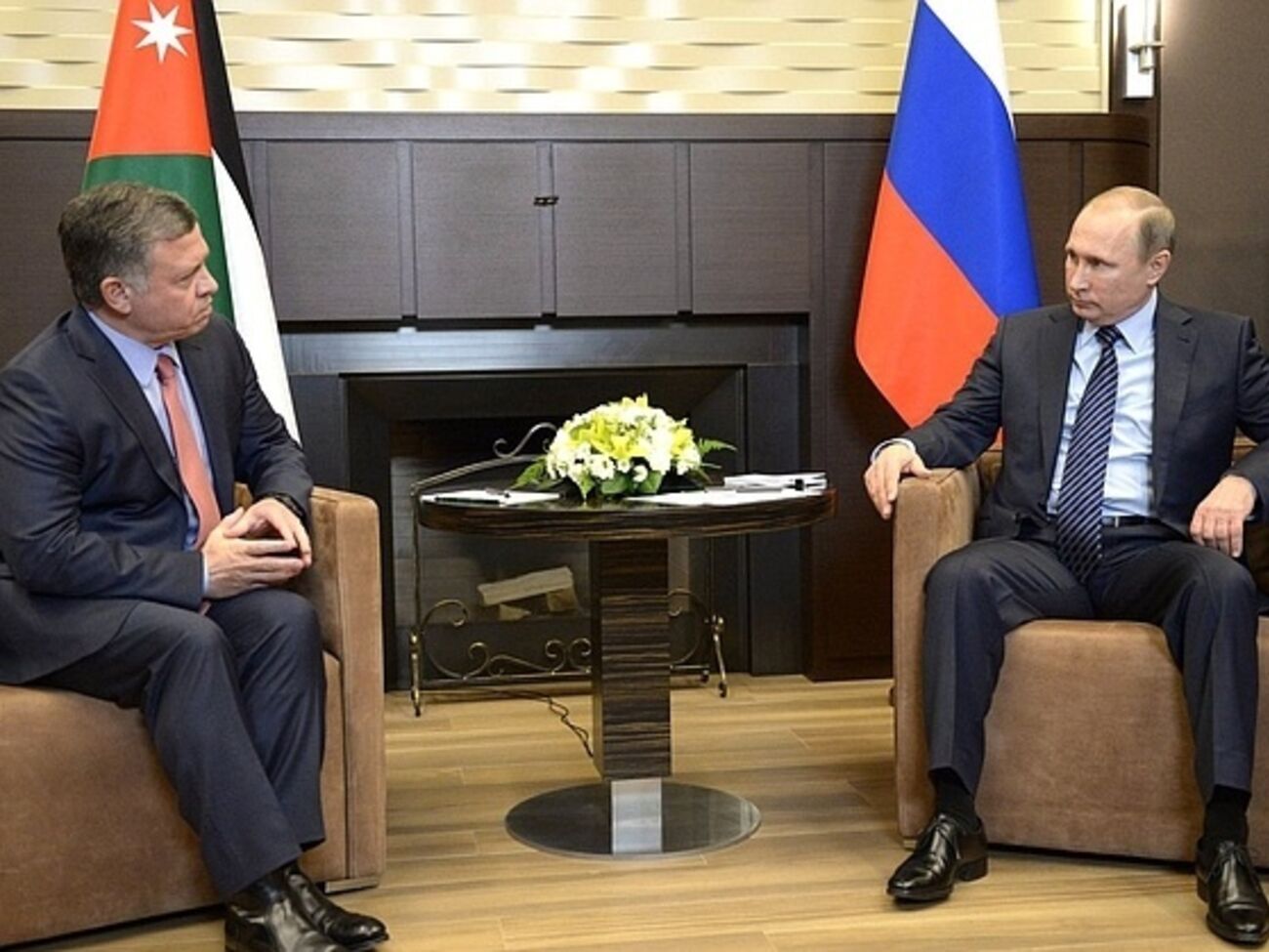 Путин комментировал крушение Су-24 в ходе встречи с королем Иордании Абдаллой II