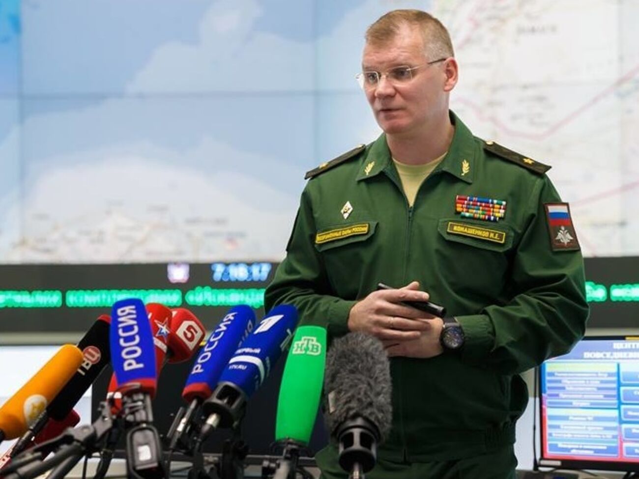 Конашенков: Турецкая сторона о направлении в этот район какого-либо гуманитарного конвоя никому не сообщала