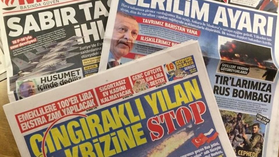 Первые полосы турецких газет