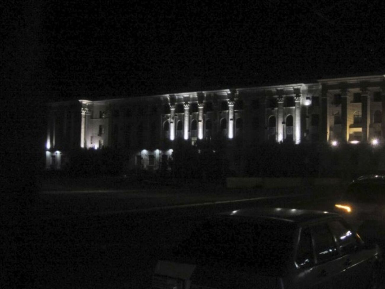 В Крыму освещены только административные здания