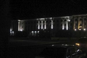 В Крыму освещены только административные здания