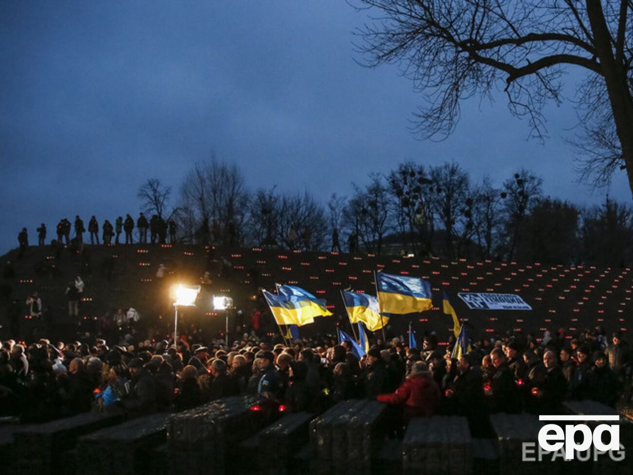 Меры безопасности во время церемонии поминовения погибших от голода были усилены