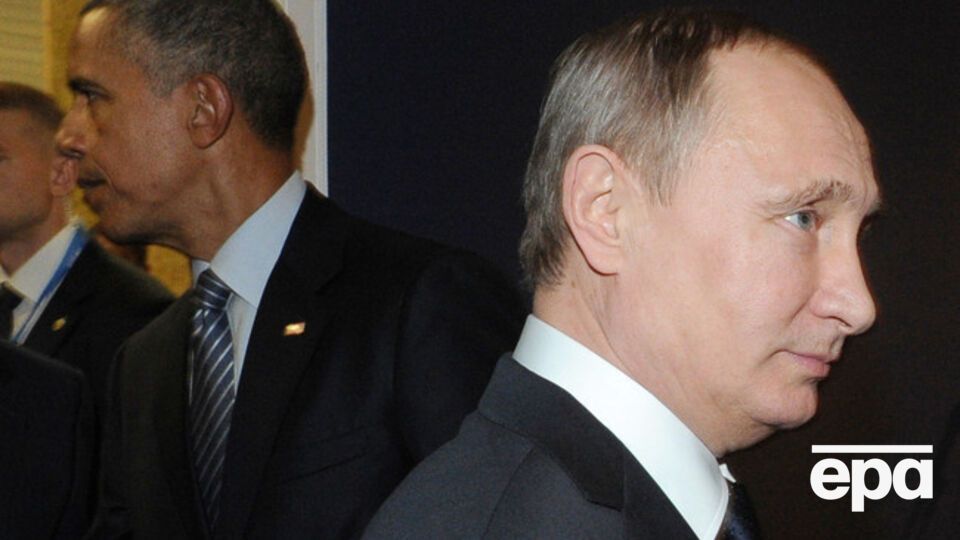 Владимир Путин и Барак Обама в Париже