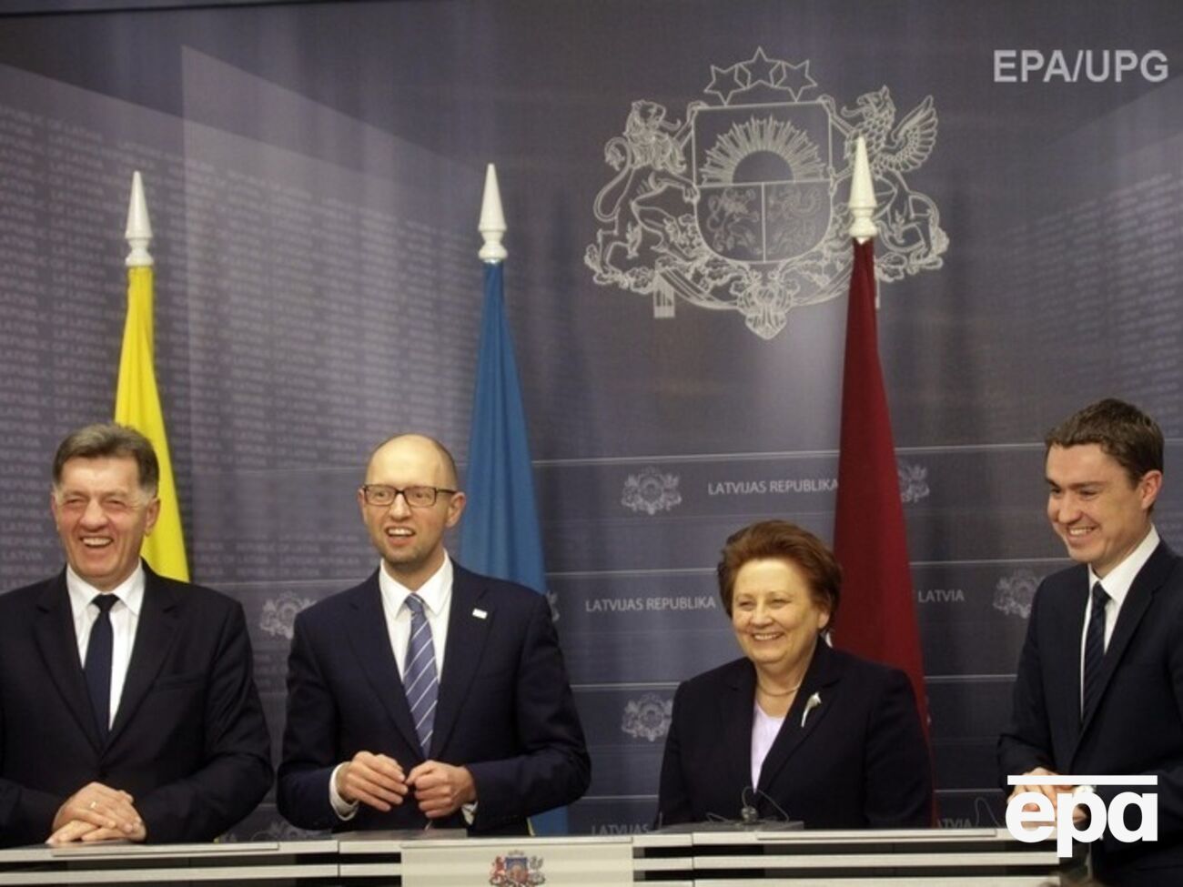 Яценюк, Страуюма, Рыйвас и Буткявичюс обсудили аннексию Крыма, реформы и евроинтеграцию Украины