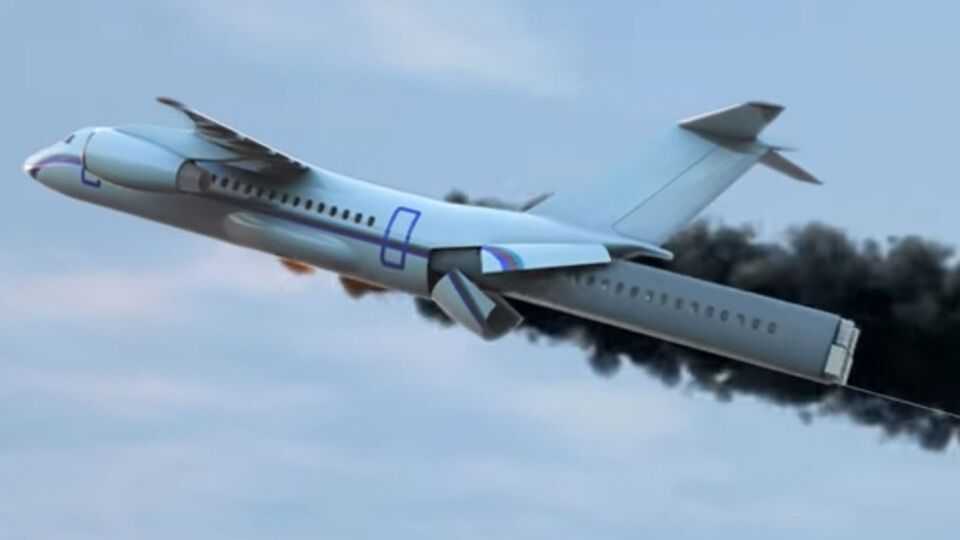 Капсула с креслами для пассажиров и экипажа должна вылетать из фюзеляжа самолета через задний люк за 2-3 секунды