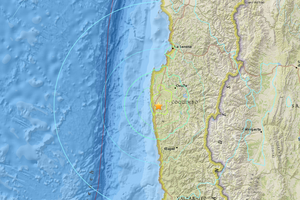 Эпицентр землетрясения расположен в 259 км от столицы Чили Сантьяго