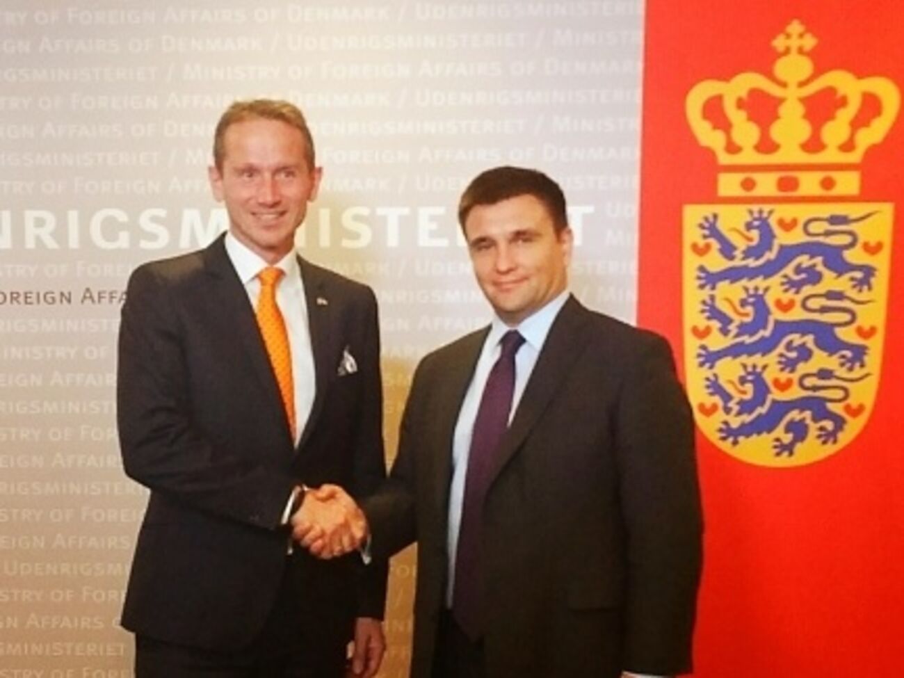 Главы МИД Украины и Дании планируют развитие политического диалога в 2016 году, включая визит в Украину премьер-министра Дании