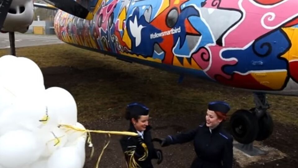 Художник превратил самолет в артобъект