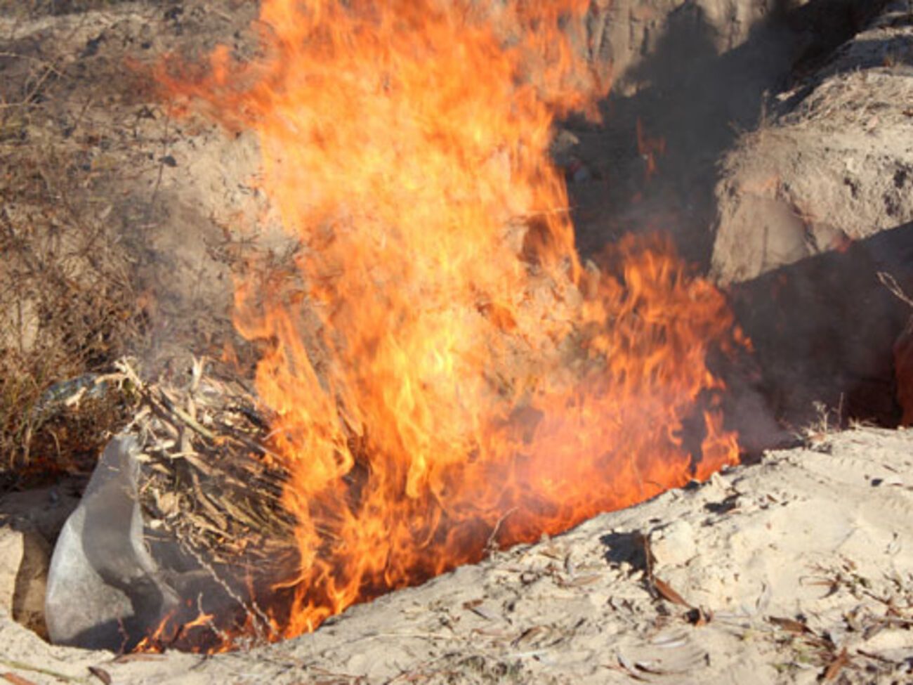 Наркотики сожгли в присутствии комиссии
