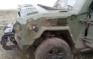 "Кугуар" перевернулся под Курахово, причины аварии пока неизвестны