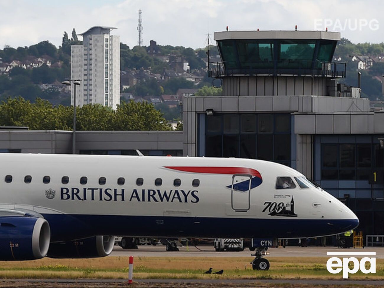 Самолет успешно приземлился в Хитроу
