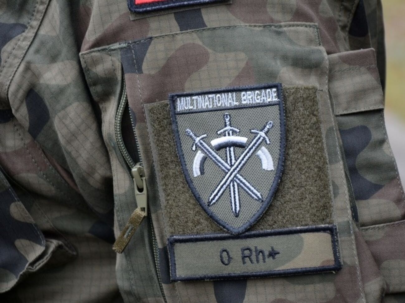 В учениях принимают участие украинские офицеры, входящие в состав Многонациональной бригады