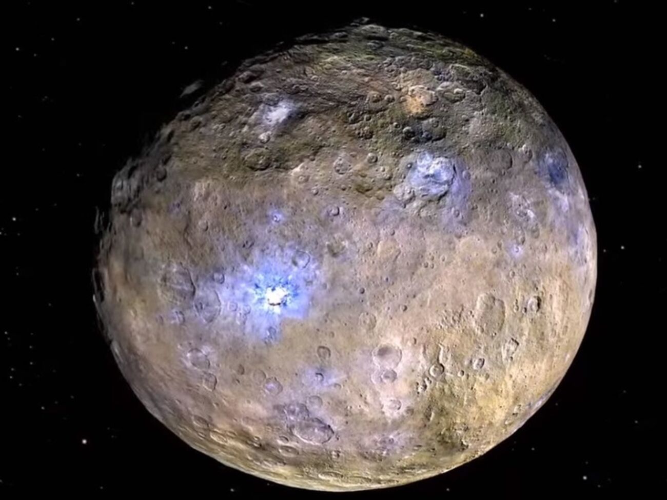 Диаметр Цереры составляет примерно 950 км