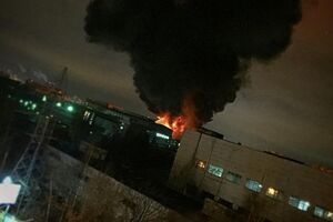 В Москве горит Тушинский машзавод
