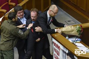 Барна сорвал выступление Яценюка в парламенте