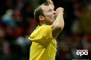 Роман Зозуля в матче за сборную Украины