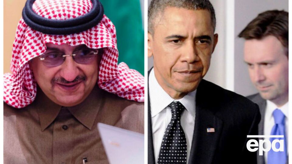 30-летний наследный принц и министр обороны Саудовской Аравии Мохаммед бин Салман (слева), президент США Барак Обама и спикер Белого дома Джош Эрнест