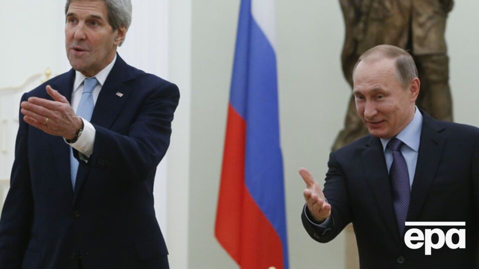 Глава Госдепа Керри и президент РФ Путин перед началом переговоров