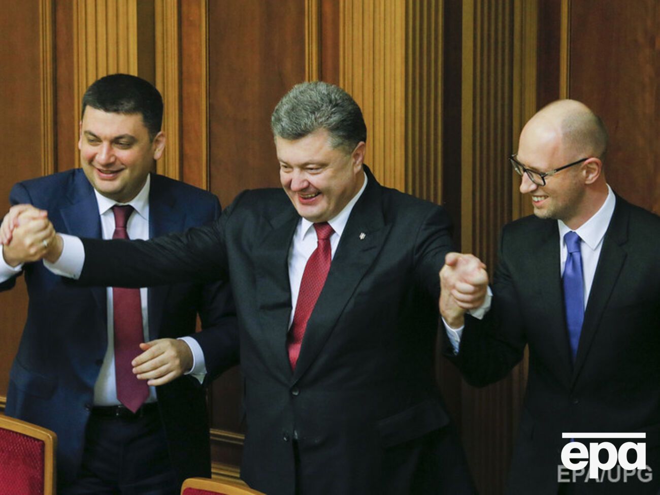 Гройсман, Порошенко и Яценюк считают, что сейчас на время для отставки главы правительства