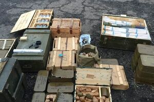 В тайнике хранилось большое количество боеприпасов