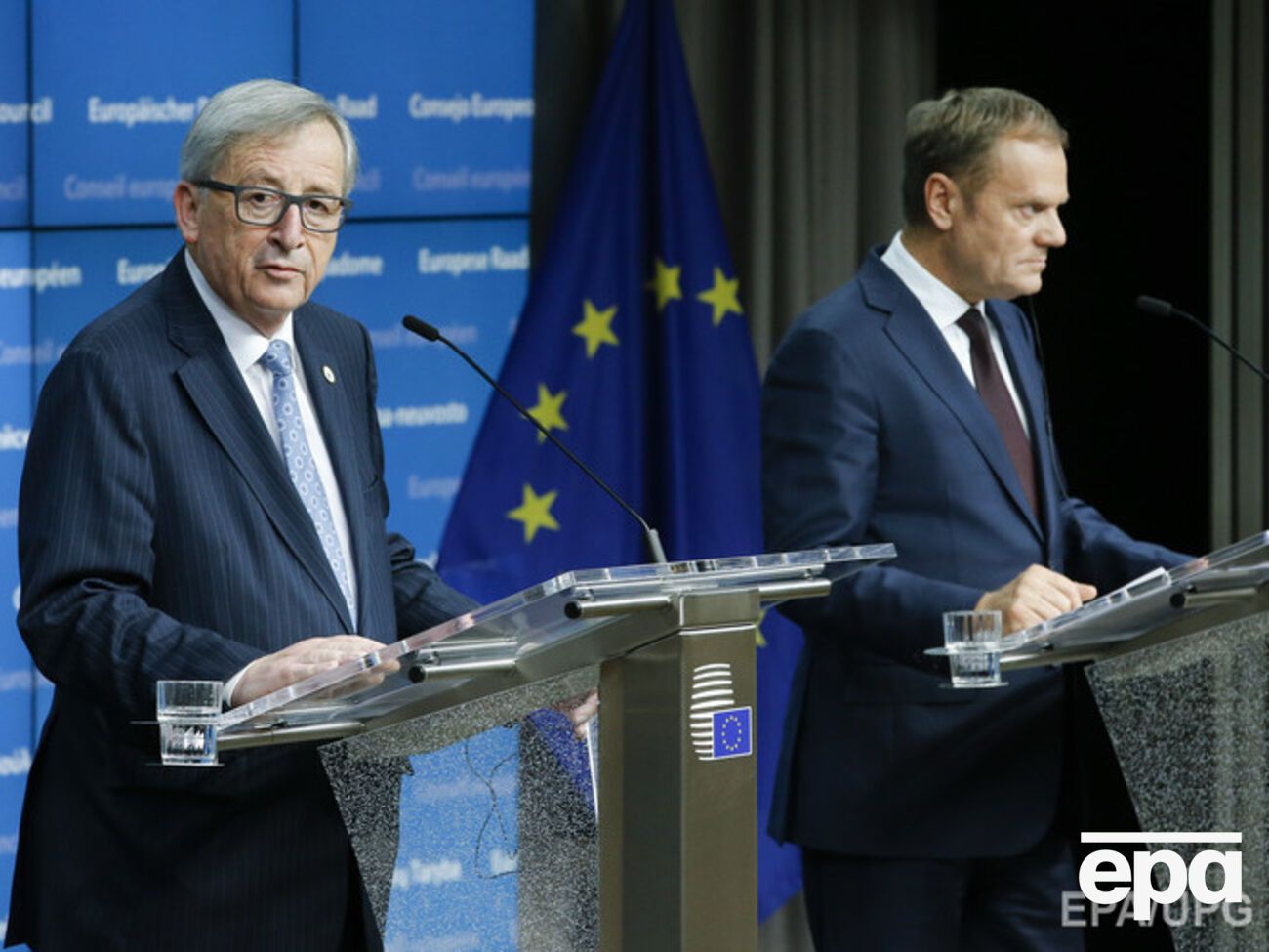 Жан-Клод Юнкер (слева) и Дональд Туск