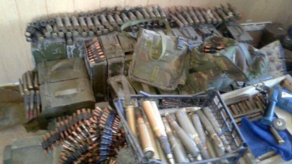 У задержанных изъят большой арсенал оружия и боеприпасов