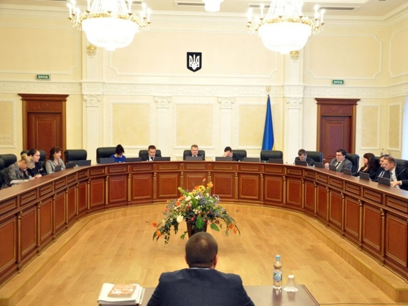 Во время заседания Высшего совета юстиции