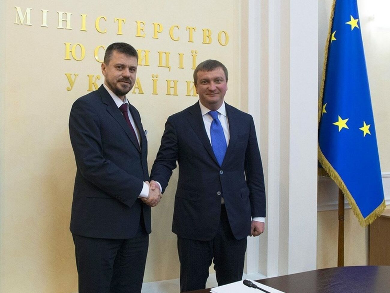 Министр юстиции Украины Павел Петренко и его эстонский коллега&nbsp;Урмас Рейнсалу