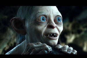 Так выглядит Горлум по версии художников кинотрилогии "Властелин колец"
