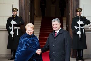 Грибаускайте на встрече с Порошенко поддержала Украину и высказалась за продолжение антироссийских санкций