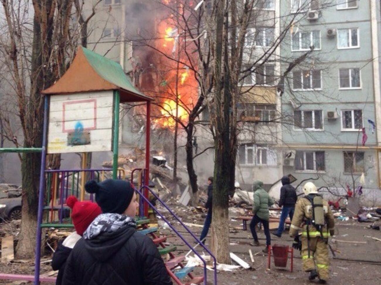 Обрушение жилого дома в Волгограде