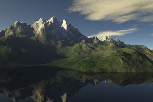 Гора находится на границе между странами