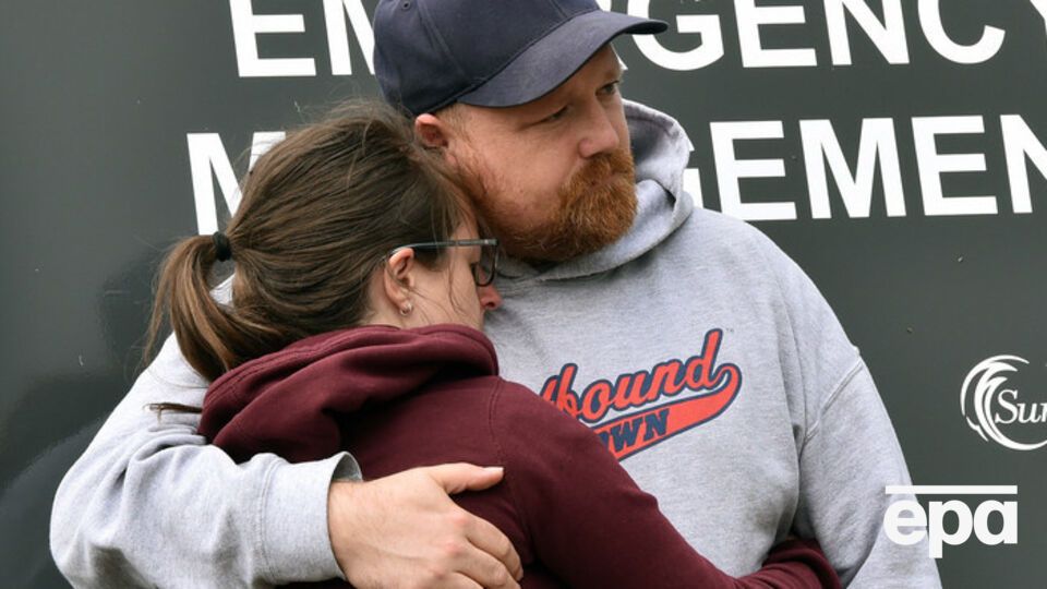 Эвакуированные из зоны пожара в Apollo Bay (Австралия)