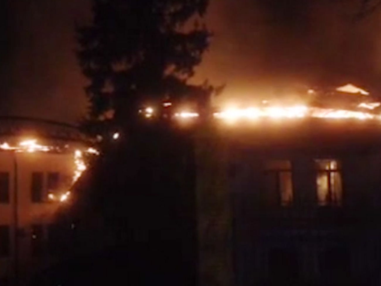 В Ессентуках горит санаторий ФСБ