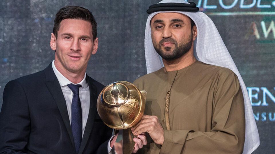 Globe Soccer Awards: Игрок "Барселоны" Месси признан лучшим футболистом года