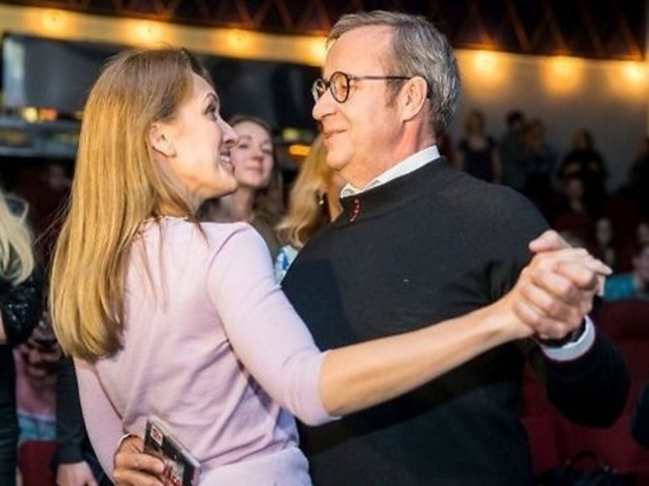 Ильвес и Купце на рождественском базаре в Риге