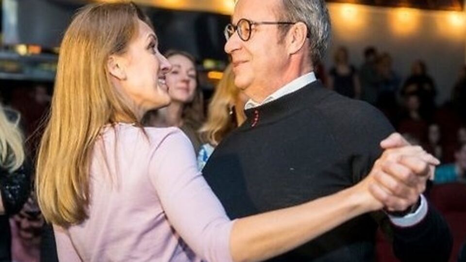 Ильвес и Купце на рождественском базаре в Риге