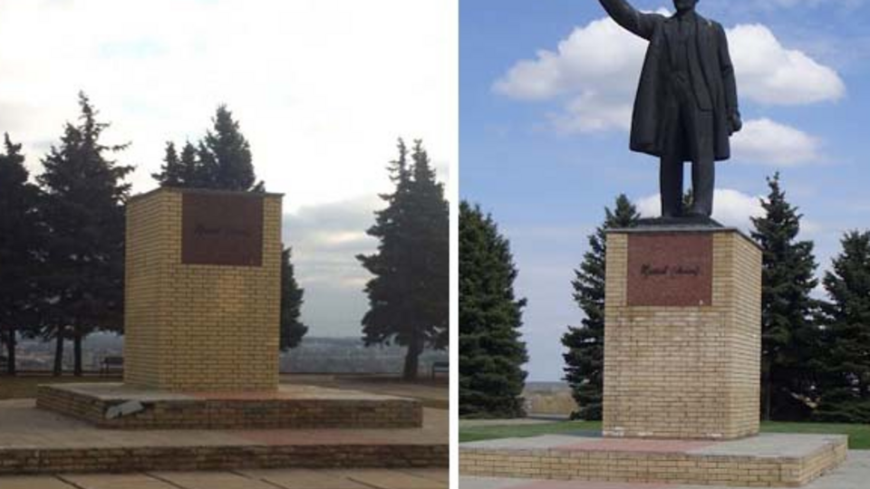 Остался пустой постамент