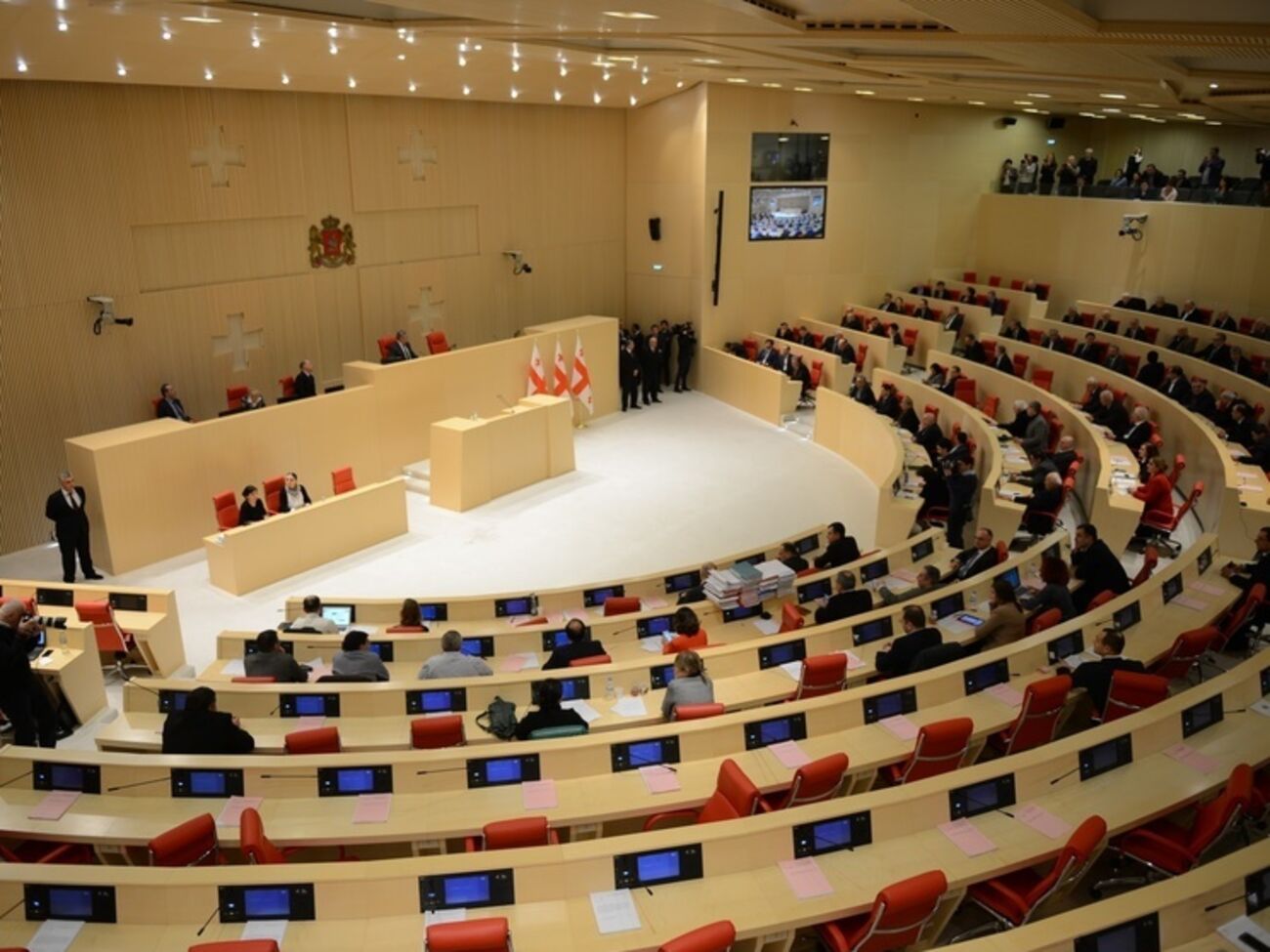 Зал заседаний грузинского парламента