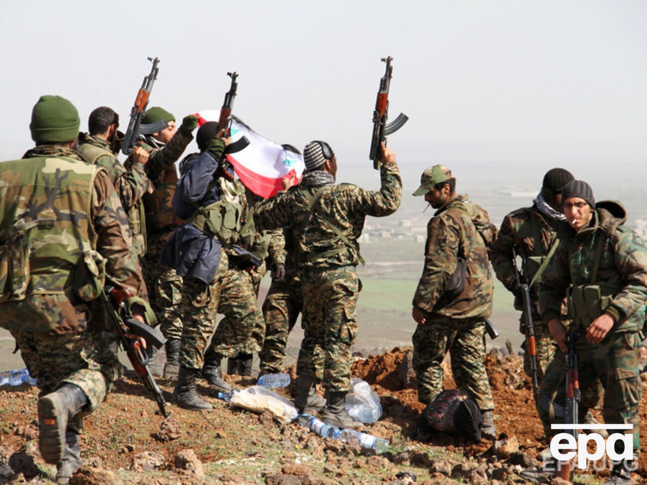 Военная база находится на расстоянии около 90 км к югу от Дамаска