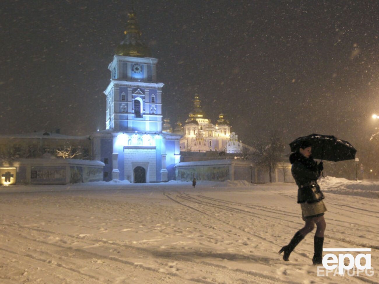 Сегодня в Киеве ожидается обильный снегопад