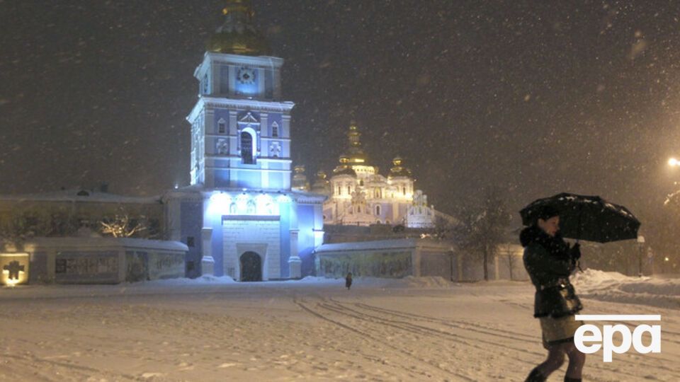 Сегодня в Киеве ожидается обильный снегопад