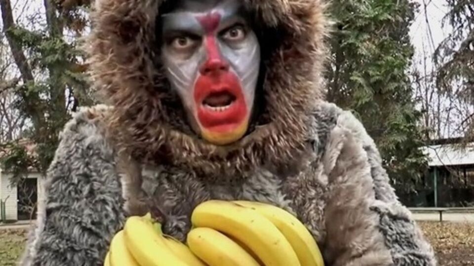 "Наступил год обезьяны, а обезьяна – самый лучший зверь", – поется в клипе