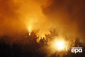 Огненное представление от болельщиков "Спартака" на своем стадионе